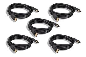 Cabo DisplayPort Cablelera 1,8 m, pacote com 5 unidades, 4K 60 Hz Cabo DisplayPort Cablelera 1,8 m, pacote com 5 unidades, 4K 60 Hz