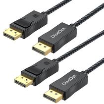 Cabo DisplayPort DTeeDck 3m 2, pacote 4K @70Hz 2K @180Hz 1080P @180Hz