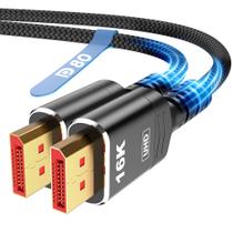 Cabo Displayport Highwings 2.1 3m 16K @60Hz 8K @120Hz 4K @240Hz