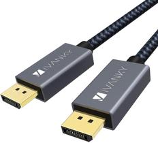 Cabo DisplayPort IVANKY, pacote com 3 M/2, 4K @60Hz, nylon trançado 1.2