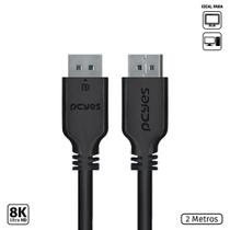 Cabo Displayport Macho para Displayport Macho 2 Metros V1.2 - PDPM-2 - PCYES