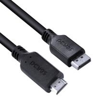 Cabo Displayport Macho Para Hdmi 2.0 Macho 2 Metros