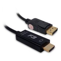Cabo Displayport Macho x Hdmi Macho 1,8 Metros F3 JC-CB-DMI18