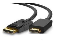 Cabo Displayport Macho X Hdmi Macho Gold 4k 3,0mts Tebera