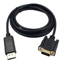 Cabo Displayport Macho X Vga Macho De 1,80 Metros Banhado