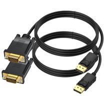 Cabo DisplayPort para cabo UV VGA de 3 m, pacote com 2 vídeos HD 1080P
