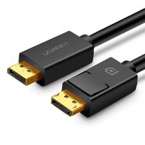 Cabo DisplayPort para DisplayPort Ugreen, Macho, 1.5m, Preto - UG-10245 Cabo DisplayPort para DisplayPort Ugreen, Macho, 1.5m, Preto - UG-10245