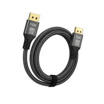 Cabo DisplayPort Storm Tech, 2.1, 16K 60Hz, Plugs de Metal, 2 Metros, Preto - CBDP0013 Cabo DisplayPort Storm Tech, 2.1, 16K 60Hz, Plugs de Metal, 2 Metros, Preto - CBDP0013
