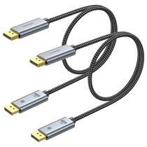 Cabo DisplayPort Ureegle 1.4 0,46 m 8K@60Hz, kit com 2 unidades Cabo DisplayPort Ureegle 1.4 0,46 m 8K@60Hz, kit com 2 unidades