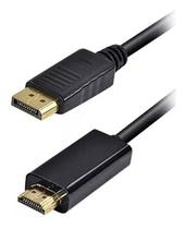 Cabo Displayport X Hdmi Macho 1,8 Metros Plug And Play