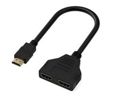 Cabo Divisor Adaptador Duplicador Hdmi Macho X 2 Hdmi Femea Cabo Divisor Adaptador Duplicador Hdmi Macho X 2 Hdmi Femea