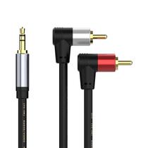 Cabo divisor de áudio Y sovunis 3,5 mm macho para 2 RCA macho de 1,5 m