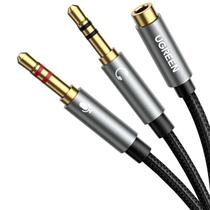 Cabo divisor de Fone e Microfone P3 fêmea para P2 macho Ugreen AV140