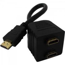 Cabo Divisor de Sinal HDMI 1 Entrada 2 Saída Preto CHIP SCE - CHIPSCE Cabo Divisor de Sinal HDMI 1 Entrada 2 Saída Preto CHIP SCE - CHIPSCE