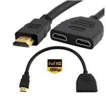 Cabo divisor duplicador hdmi 1 entrada macho / 2 saidas hdmi femea ka-7880 Cabo divisor duplicador hdmi 1 entrada macho / 2 saidas hdmi femea ka-7880