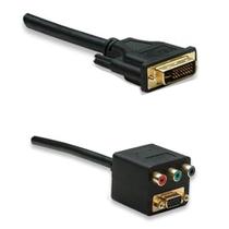 Cabo Divisor DVI-I 24+1 Macho para VGA e 3 RCA Fêmeas