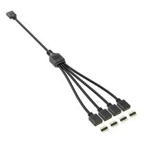 Cabo Divisor Rgb 1 4 12V 4 Pinos 30Cm Cooler Fan Fita Led