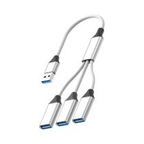 Cabo Divisor USB C 3 Em 1 Hub De Expansão Multi Com 3 Portas USB Para Carro Laptop PC Teclado Mouse