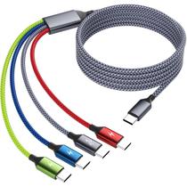 Cabo Divisor USB-C MPATIBY 1,5 m 4 em 1 com Revestimento Trançado em Nylon