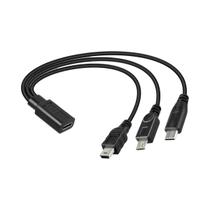 Cabo Divisor USB C Multi Dispositivo 5V 3A USB C Fêmea Para Mini USB Tipo C Micro USB Cabo De Cabo Divisor USB C Multi Dispositivo 5V 3A USB C Fêmea Para Mini USB Tipo C Micro USB Cabo De