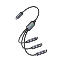 Cabo Divisor USB De 3 Portas, Hub De Expansão USB-A Tipo-C Para Celulares, Tablets E Mouses