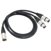 Cabo divisor XLR Devinal 2 fêmea para 1 macho de 1,5 m