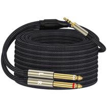 Cabo Divisor ZTOXLR 3,5mm (1/8”) TRS para 2x 6,35mm (1/4”) TS - Mono