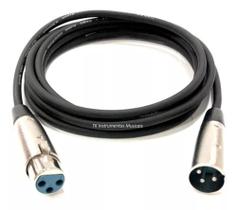 Cabo DMX Balanceado Cannon XLR // 1 metro - Plug Parafuso Cabo DMX Balanceado Cannon XLR // 1 metro - Plug Parafuso