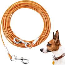 Cabo Dog Tie Out Mi Metty para cães grandes de até 125 libras Cabo Dog Tie Out Mi Metty para cães grandes de até 125 libras