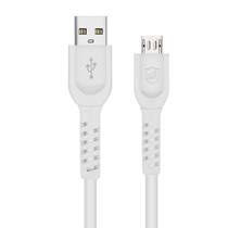 Cabo Dual Shock Micro USB V8 Branco - 1,2m - GShield