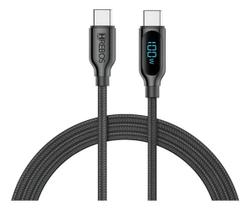 Cabo Dual Type-c Techview Digital Turbo 100w Premium Cb-301c Cabo Dual Type-c Techview Digital Turbo 100w Premium Cb-301c