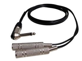 Cabo Duplicador Splitter P10 Mono P/ Microfone Karaoke 1,5m