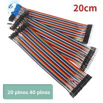 Cabo Dupont 20/40 Pinos (20cm) - Macho/Fêmea - Kit Arduino DIY