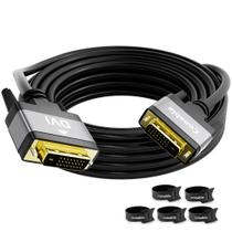 Cabo DVI-D Dual Link Conable 1080P 7,6 m para monitor de PC preto