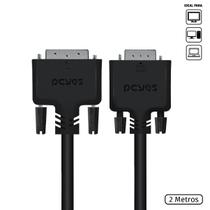 Cabo DVI-I 24+5 para VGA 15 Pinos Macho 2 Metros - PDVM15-2