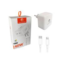 Cabo e Tomada Carregador Plug Adaptador Turbo 2 USB C 40W