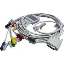 Cabo Ecg 10 Via Clip Garra Nihon Kohden 8270/8350/8370/8420