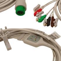 Cabo Ecg 5 Vias Clip Garra Para Bistos Bt770