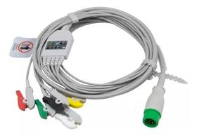 Cabo Ecg 5 Vias Compatível Comen C80/c50/c86 Prolife C12/c15