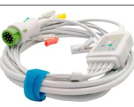 Cabo Ecg Paciente 5 Vias Compatível Com Mindray T5/ T6/ T8 Cabo Ecg Paciente 5 Vias Compatível Com Mindray T5/ T6/ T8