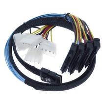 Cabo EDIMS Mini SAS para SAS SFF-8087 para SFF-8482 de 3,3 pés Cabo EDIMS Mini SAS para SAS SFF-8087 para SFF-8482 de 3,3 pés
