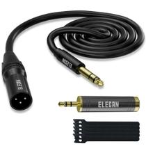 Cabo Elecan de 6,35 mm (1/4 polegada) TRS para XLR 3 pinos 3 m macho para macho