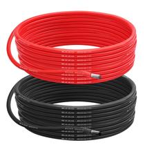 Cabo Elétrico de Silicone 8 AWG - 20 Pés Vermelho e 20 Pés Preto Cabo Elétrico de Silicone 8 AWG - 20 Pés Vermelho e 20 Pés Preto