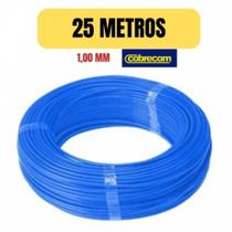 Cabo eletrico flexivel 1mm azul 25 metro cobrecom imetro