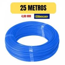 Cabo eletrico flexivel 4mm azul 25 metro cobrecom imetro