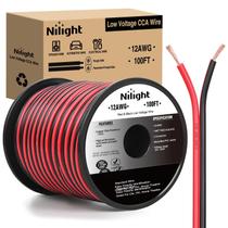 Cabo elétrico Nilight 12AWG 30,48m Vermelho Preto CCA 12/2