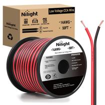 Cabo elétrico Nilight 14AWG 50 pés vermelho preto 12V/24V DC CCA Cabo elétrico Nilight 14AWG 50 pés vermelho preto 12V/24V DC CCA