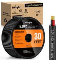 Cabo elétrico Nilight 30FT 14AWG Fio de cobre sem oxigênio