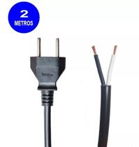 Cabo Elétrico PP 2 x 1,00 mm² com 2 Metros e Plug Bipolar Cabo Elétrico PP 2 x 1,00 mm² com 2 Metros e Plug Bipolar