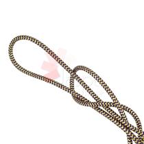 Cabo Elétrico Revestido Tecido 5 Metros Roxo e Dourado Cabo Elétrico Revestido Tecido 5 Metros Roxo e Dourado